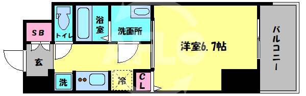 ジオエント新町　堀江小学校区の間取り|ジオエント新町　間取り