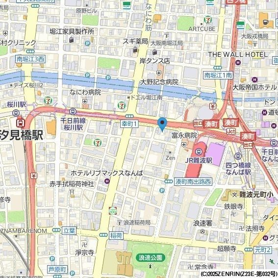 セレニテ難波グランデシュッドの地図