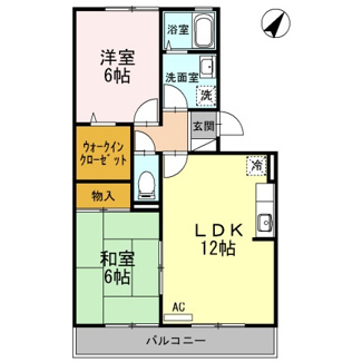 【間取り】 | ガーデンハウス藤井　A棟 | 2LDK