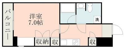 Ｆｌａｔ熊本の間取り
