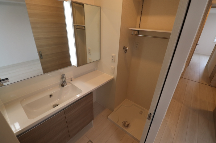 D-room FIRST大善寺駅前の洗面所|使いやすい洗面所です
