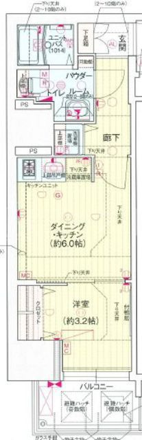 大阪市中央区安堂寺町２丁目の賃貸マンションの間取り