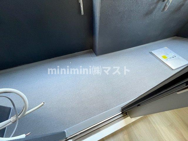 大阪市北区兎我野町の賃貸マンションのバルコニー