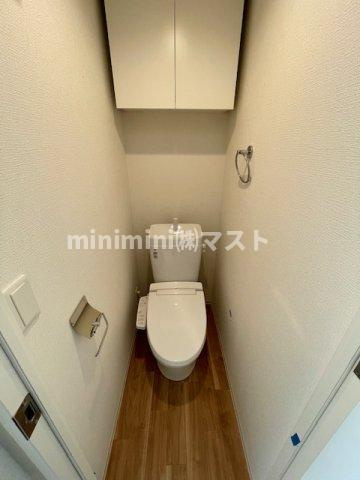 大阪市北区兎我野町の賃貸マンションのトイレ