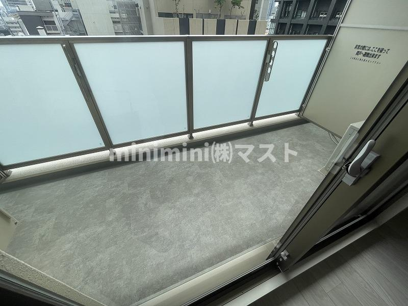 大阪市中央区高麗橋１丁目の賃貸マンションのバルコニー