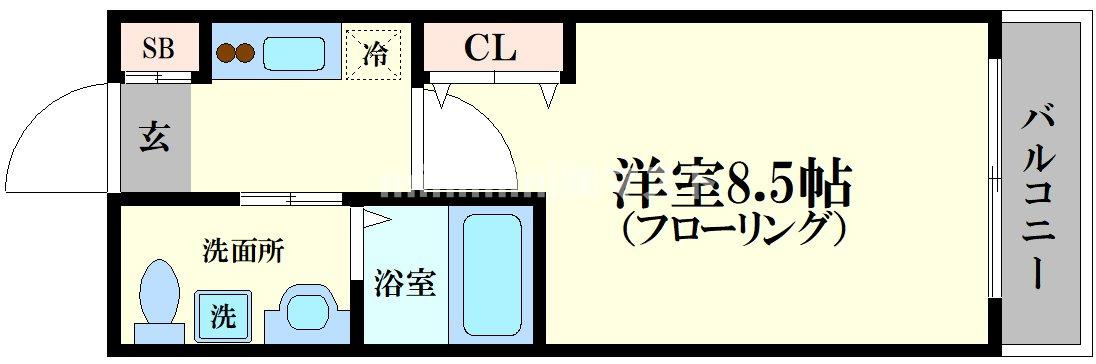 エスライズ四ツ橋の間取り