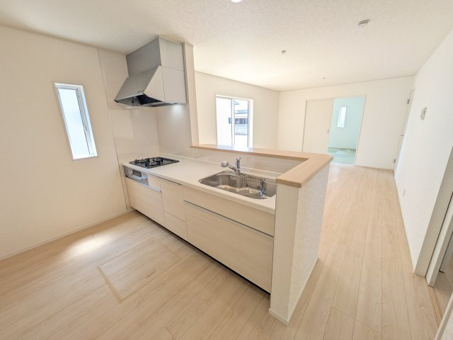 ひたちなか市平磯町　第2　新築戸建て　1号棟のキッチン