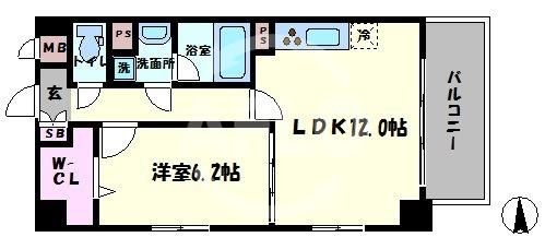 プラシード新町　堀江小学校区の間取り|プラシード新町　使い勝手の良い間取り