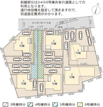 小美玉市羽鳥　13期　新築戸建て　4号棟の区画図|区画図です♪