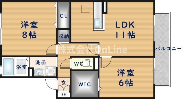 【間取り】 | ウィステリア　Ｂ棟