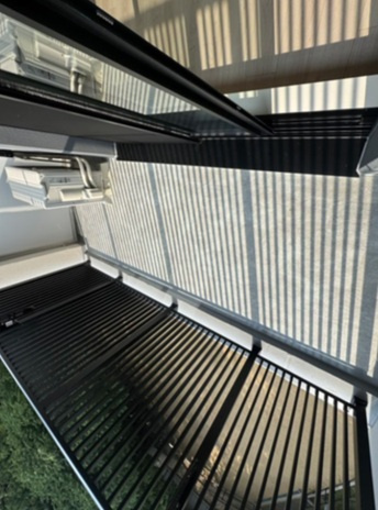 西宮市松原町の賃貸マンションのバルコニー