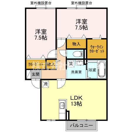 【間取り】 | ヴィラージュD棟