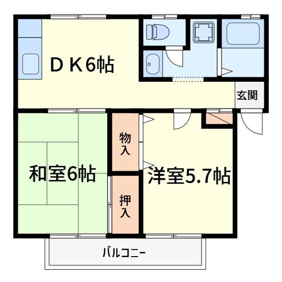 【間取り】 | ルミエールタバタ