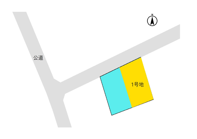 【土地図】 | 北区龍田8丁目　土地（1号地）