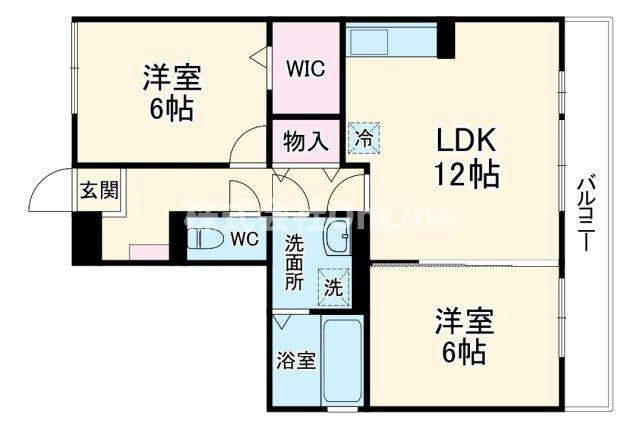 【間取り】 | パークサイド渋川　B