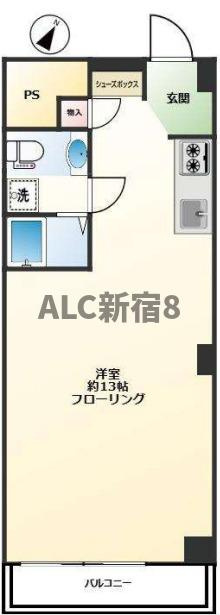 シェモワ新宿の間取り
