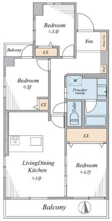 メゾンエクレーレ南千住の間取り
