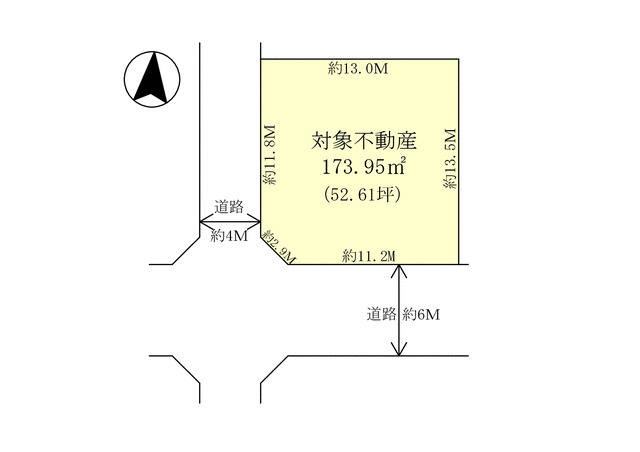 宇都宮市平松本町　4ＬＤＫ　中古住宅の区画図|区画図