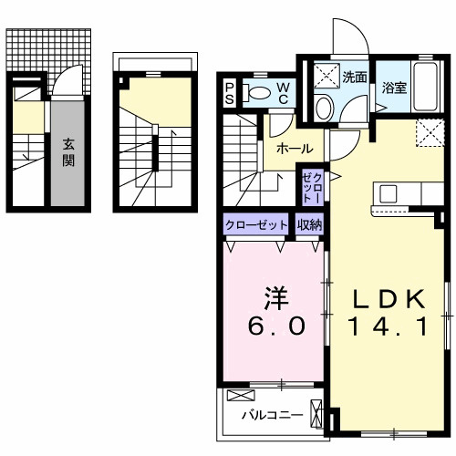 コテドパルクⅡの間取り|間取図