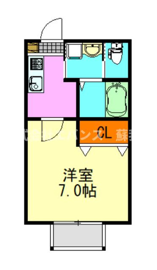 【間取り】 | クレストコート葛城