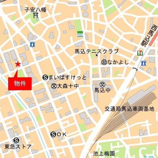【地図】 | コスモリード西馬込