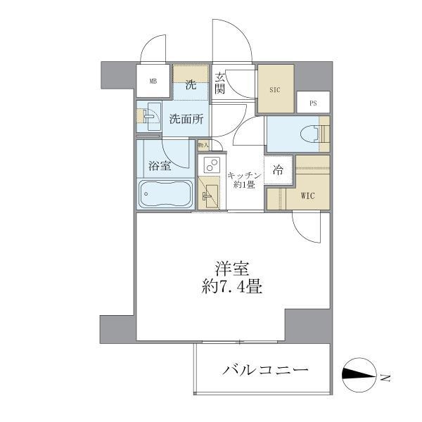 ＣＯＣＯ－ＣＨＩＬＬ　ＫＡＭＥＡＲＩの間取り