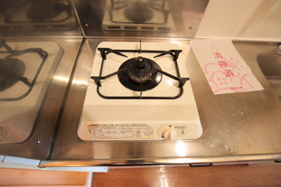 一口コンロ設置済み