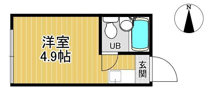 下北沢第2コーポの間取り|間取り図