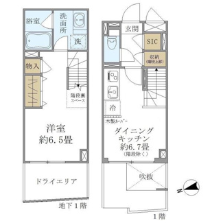 【間取り】 | Ｔ’ｓ　ＳＱＵＡＲＥ　ＫＡＧＵＲＡＺＡＫＡ