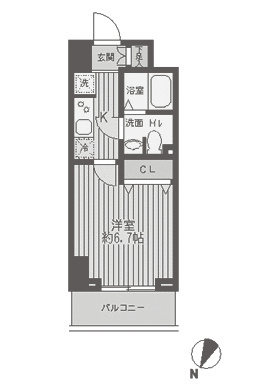 新品家具付きマンション蒲田5(KaGood東京)の間取り|※間取りと異なる場合は現状を優先します。
