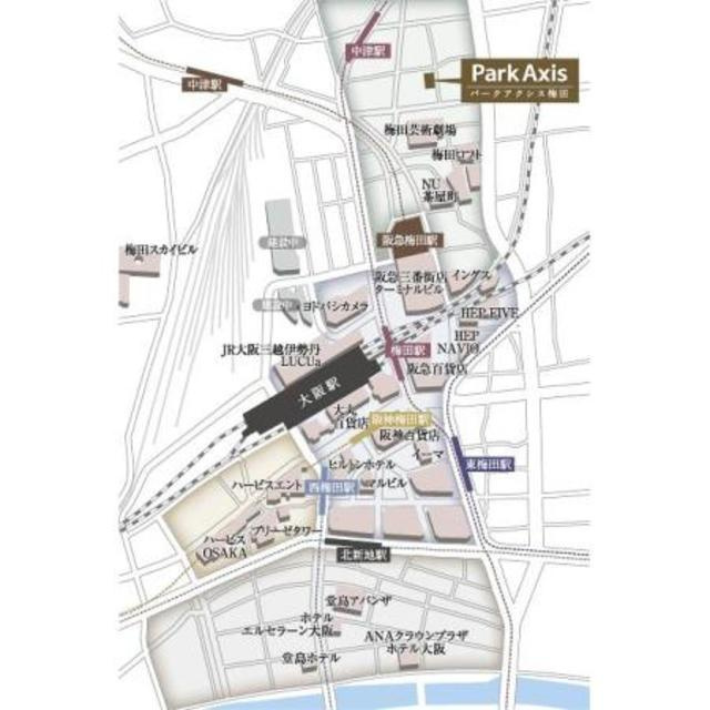 パークアクシス梅田の地図
