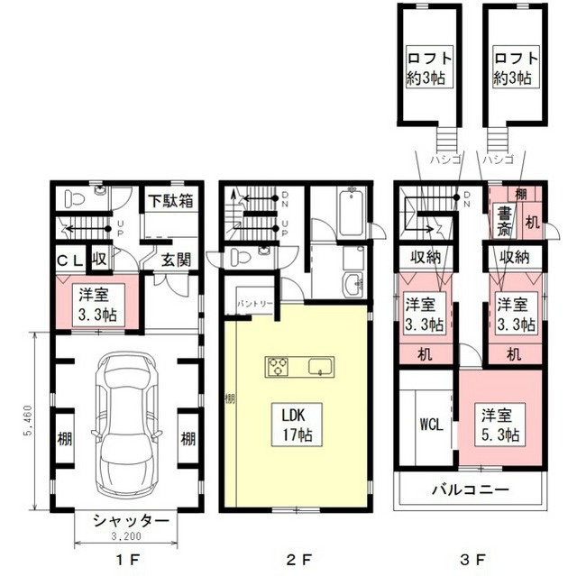 N-cats 加納東丸町の間取り