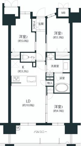 【間取り】 | モントーレ室見ステーションスクエア