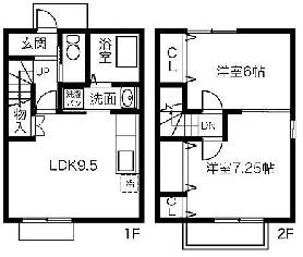 【間取り】 | Pure Heights 外山A･B