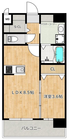 【間取り】 | RESIAS ONE TENJINMINAMI BLDG