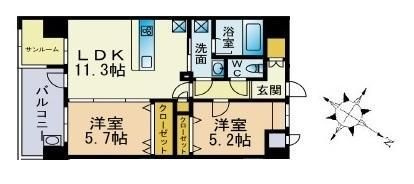 【間取り】 | バルセロナ薬院