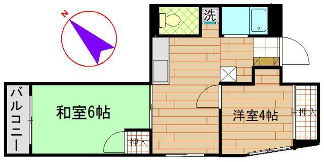 【間取り】 | フォルム姪浜Ⅱ
