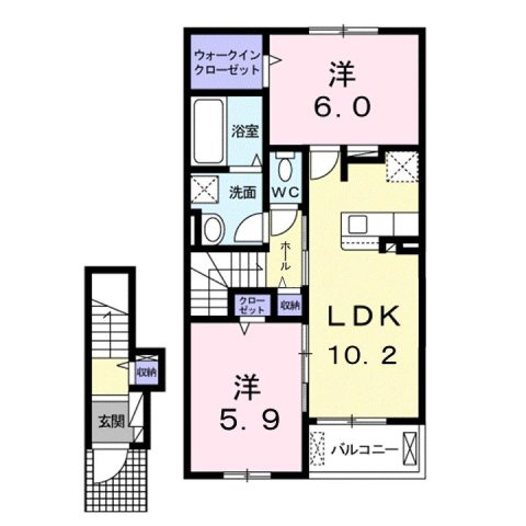 【間取り】 | ピノ・ドルチェⅠ