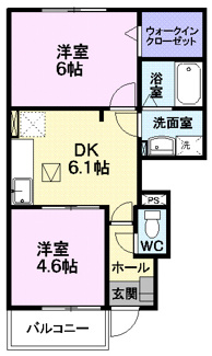 【間取り】 | エーデルハイム　Ａ