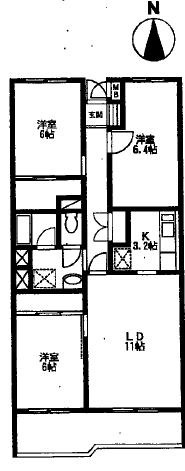 【間取り】 | エクセルハイツ-柴崎２丁目-