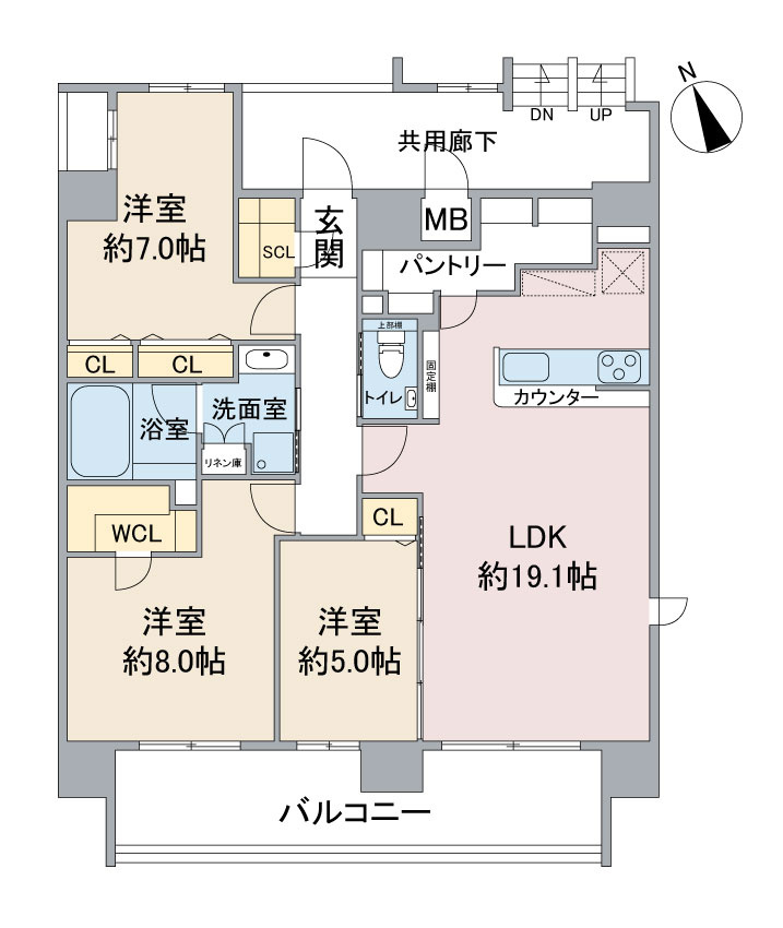 Ｃａｓａ Ｖｉａの間取り
