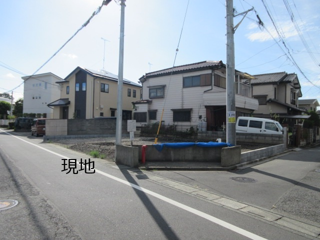 【仲介手数料無料】新築戸建　熊谷市佐谷田3981-21（全1棟）の前面道路含む現地写真