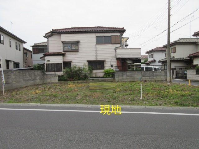 【仲介手数料無料】新築戸建　熊谷市佐谷田3981-21（全1棟）の前面道路含む現地写真