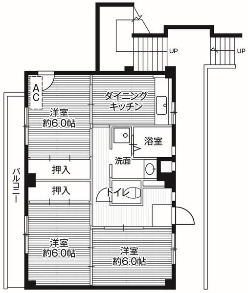 ビレッジハウス山崎3号棟の間取り