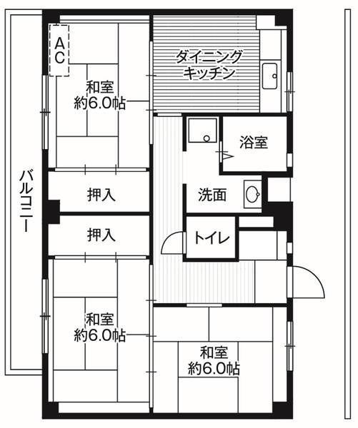 ビレッジハウス二宮3号棟の間取り