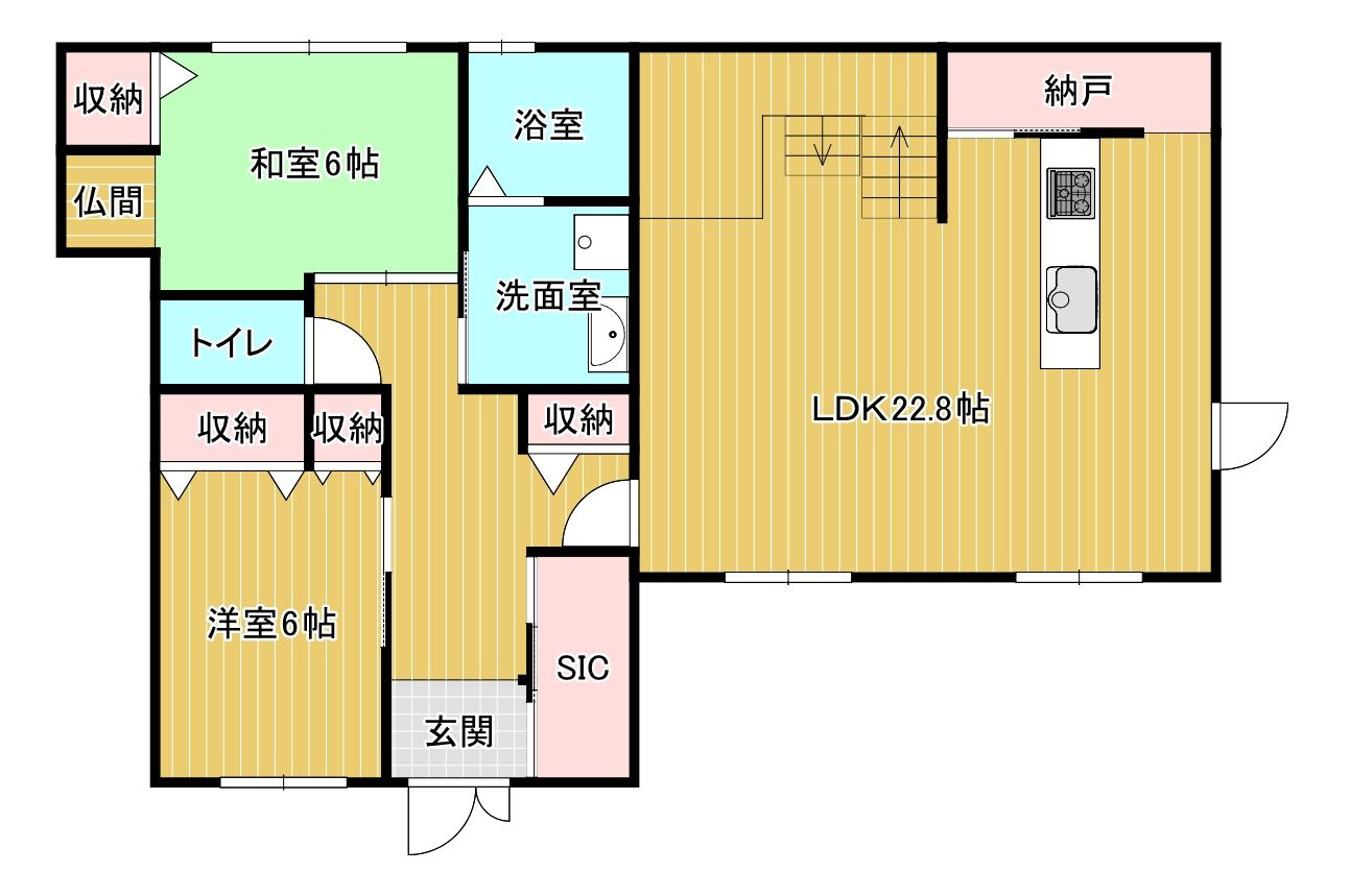 筑紫野市大字筑紫　中古戸建の間取り