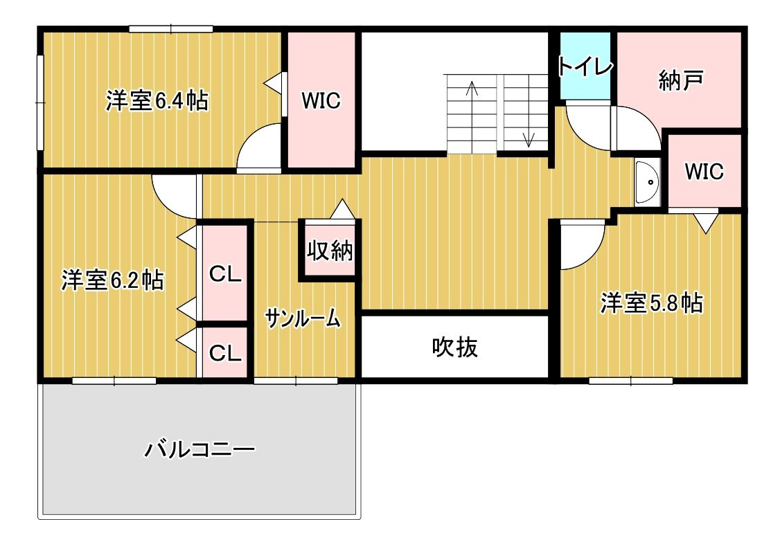 筑紫野市大字筑紫　中古戸建の間取り