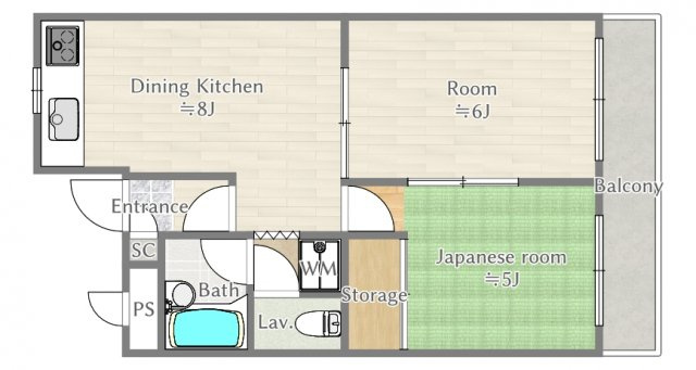 煉瓦館53の間取り