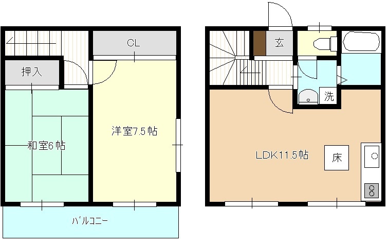 ファミーユ彩霞の間取り
