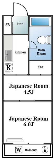 コーポ山吹の間取り